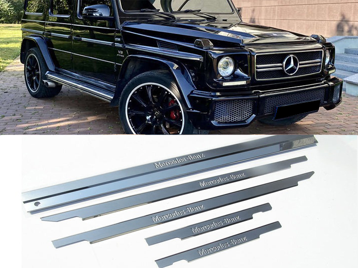 Mercedes-Benz W463 G-Class Stainless Steel LED Door Sills Set of 5 pcs